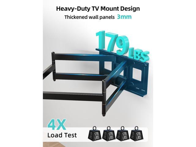 Heavy Duty TV Wall Mount for 42-95' TVs, 4X Load Tested Holds 179lbs, 40.9' Smooth Gliding Extension Arms, Full Motion Swivel & Tilt, VESA 800x400,...