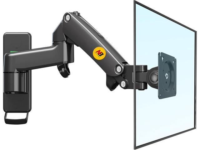 NB North Bayou TV Monitor Wall Mount Bracket Full Motion Articulating Swivel for 17-35' Monitors (Load Capacity from 6.6 to 26.4lbs) Double...