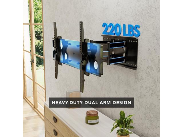 Mount-It! Full Motion TV Wall Mount Heavy-Duty Dual Arm Articulating TV Bracket for 50-70 Inches Screen VESA Compatible up to 800x450mm 200...