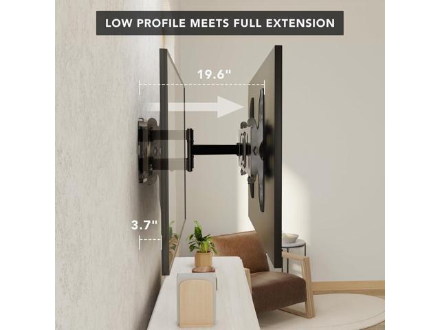 Mount-It! Full Motion TV Wall Mount Heavy-Duty Dual Arm Articulating TV Bracket for 50-70 Inches Screen VESA Compatible up to 800x450mm 200...