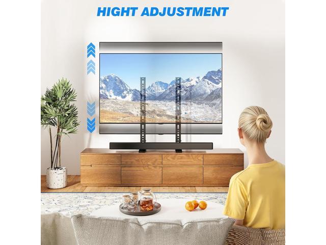 Rfiver Universal TV Stand for 20-70 inch Flat Curved TVs, Height Adjustable Table Top TV Stand, TV Feet with Cable Management,Steel Replacement TV...