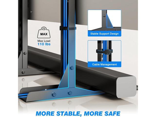 Rfiver Universal TV Stand for 20-70 inch Flat Curved TVs, Height Adjustable Table Top TV Stand, TV Feet with Cable Management,Steel Replacement TV...