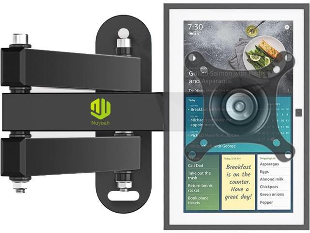 Nuyoah Wall Mount for Echo Show 15, Echo Show 21 Wall Mounting Bracket with Extension Arm, Swivel Tilt Rotate and Easy to Adjust, Max VESA...