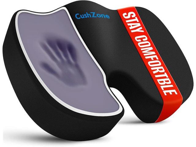 Seat Cushion for Office Chair, Car Seat, Airplane, Bleacher & Wheelchair, Ergonomic Memory Foam, Non-Slip Chair Pad, Office Desk Accessories for.