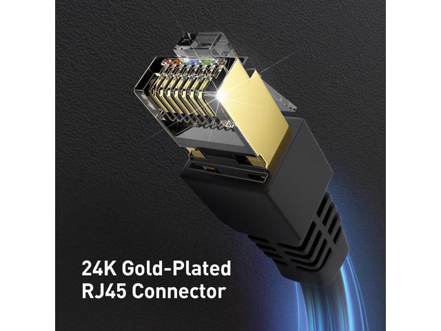 Long Ethernet Cable 400ft, Heavy Duty Outdoor Cat7 3Ft 15Ft 25Ft 50Ft 100Ft 150Ft 200Ft 300Ft 400Ft Shielded Grounded UV Resistant Waterproof...
