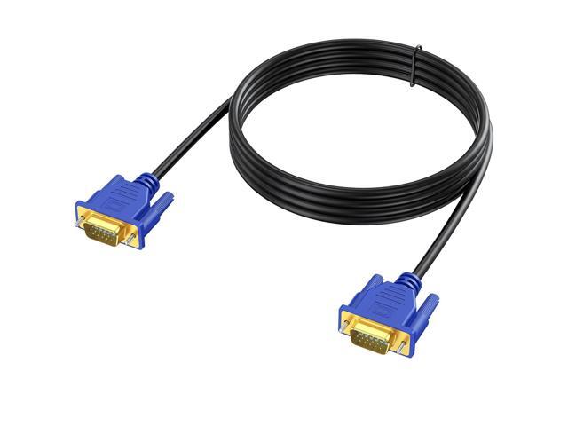 VGA Cable 10 Feet, VGA Computer Monitor Cable Adapter, Gold-Plated Shielded VGA Cord HD15 1080P@60Hz Full HD High Resolution Pure Copper Wire for...