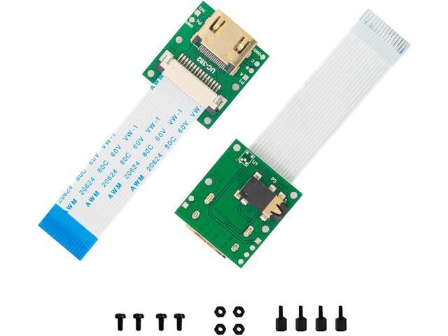 Arducam CSI to HDMI Cable Extension Module with 15pin 60mm FPC Cable for Raspberry Pi Camera V3/V1/V2/HQ (Pack of 2, 1 Set)