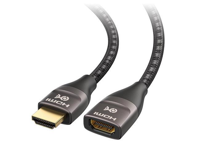 Cable Matters 48Gbps Ultra HD 8K HDMI Extension Cable - 3.3ft / 1m, Supports [8K@60Hz / 4K@240Hz with HDR], HDMI Male to Female Extender Cable,.