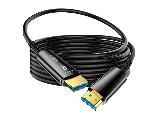 Fiber Optic Extra Long HDMI Cable 115 FT, 8K Thin HDMI 2.1Cord 48Gbps Ultra High Speed, 8K@60Hz 4K@240Hz, Dynamic HDR, eARC, HDCP 2.2 & 2.3, 3D,...