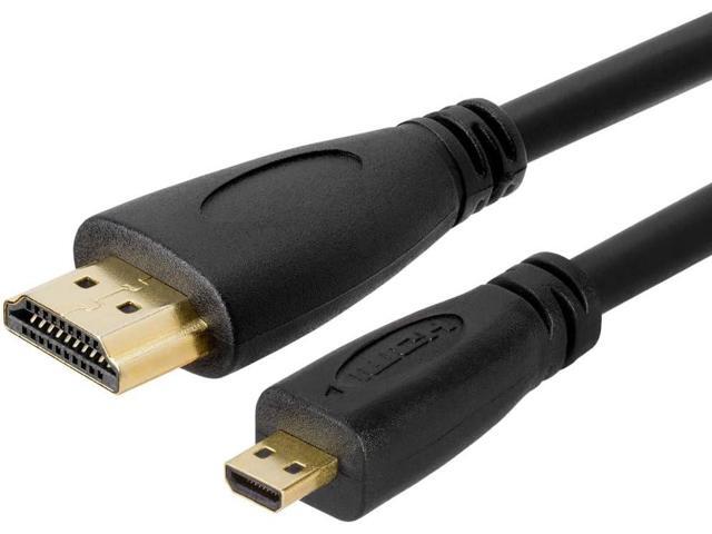 Cmple - Micro HDMI to HDMI Cable 3ft, Micro HDMI Cable Male to Male 4k Camera HDMI Cables for Capture Card, Video Camera, Action Camera, Pocket.