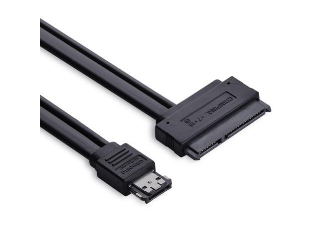 chenyang Power eSATA Cable,Power eSATA to SATA 22Pin Data Transfer Extension Cable Support 5V/12V Power for 2.5'/3.5' Hard Disk Drive 50cm