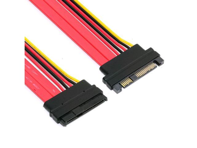chenyang SFF-8482 Extension Cable SAS 29Pin SFF-8482 Male to SFF-8482 Female Hard Disk Drive Extension Cable 0.5m