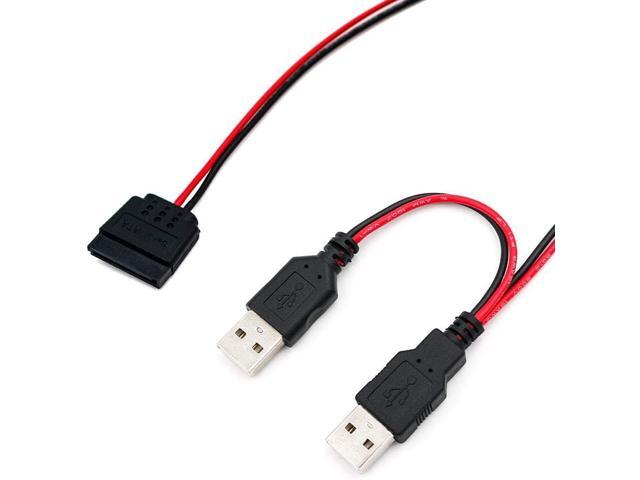 SUPERPLUS 40cm USB to SATA Power Cable for 2.5' SATA HDD