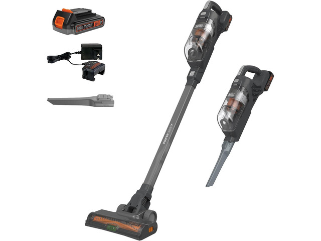 BLACK+DECKER POWERSERIES 20V MAX Cordless Stick Vacuum Cleaner, Household Vacuum Cleaners for Hardwood Floors and Carpet, LED Lights, Detachable,...