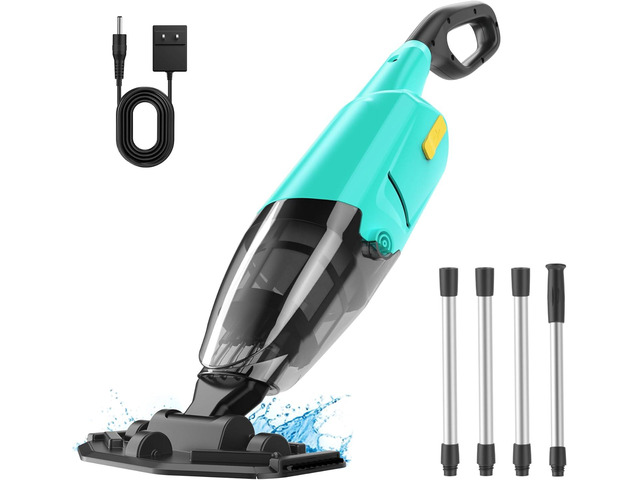 Handheld Pool Vacuum for Above Ground Pools,Cordless Pool Vacuum with Powerful Suction up to 18 gallons/min,Ideal for Leaves and Debris,Pool Vacuum...