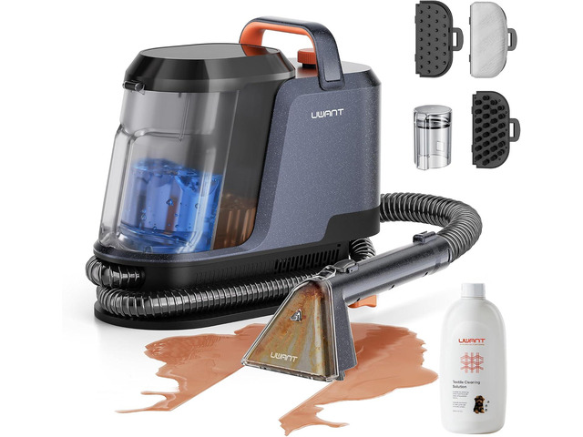 Uwant Carpet Cleaner Machine 18Kpa Portable Carpet Cleaner for Cars Couch, 2in1 Water Tank Upholstery Cleaner, Spot Cleaner with Cleaning Tools Set...
