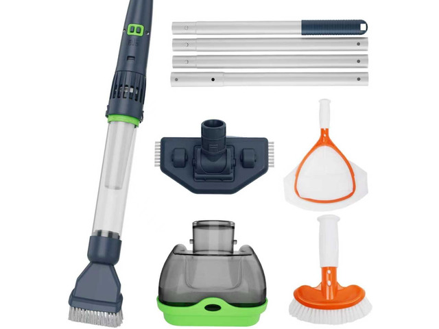 Rechargeable Pool & Spa Hot Tub Vacuum Cleaner - Dual Mode & Magnetic Drive System, 25µm Ultra Fine Mesh Filters for Hot Tub, Small Above Ground...