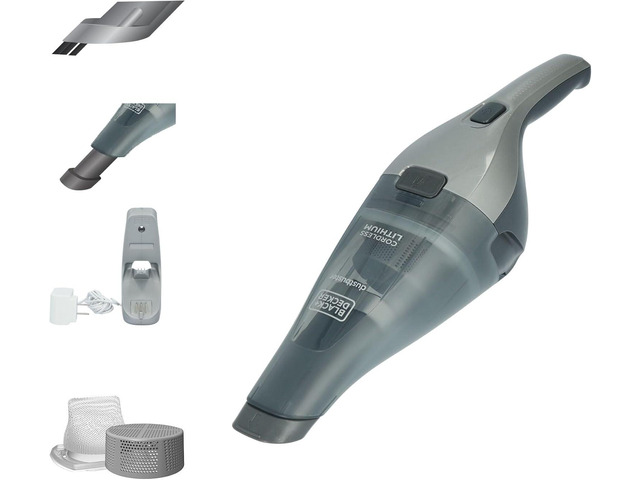 BLACK+DECKER dustbuster Handheld Vacuum, 8V Cordless, Hand Vacuum for Quick Cleanup with Crevice Tool and Washable Filter (HNVC220BCZ01)