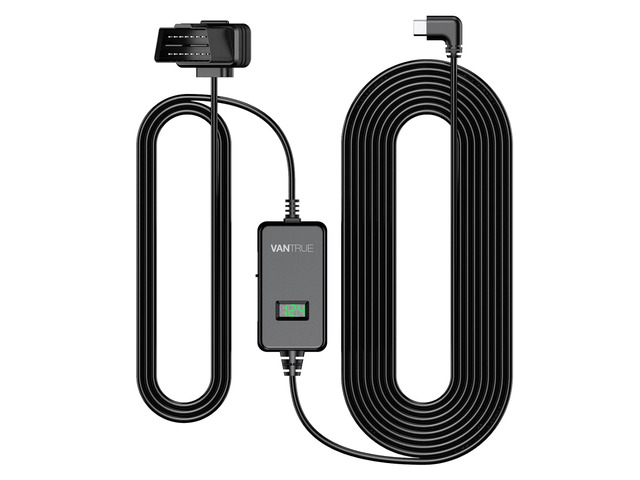 VANTRUE 13.12ft Type-C OBD Hardwire Kit with LED Screen for All DashCams