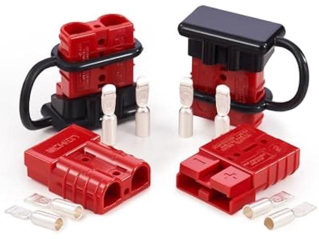 Orion Motor Tech Wire Connector 4 Pack, 50A Wire Harness Plug Kit for 6-12 Gauge Cables, 12V-36V Battery Quick Connect Disconnect Set for Car Bike.