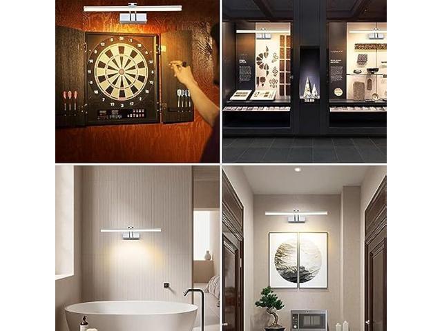 Battery Picture Light, 16 inch Wireless Picture Light for Painting with Remote,Full Metal Rechargeable Art Light,Wall Sconce Display Lighting for...