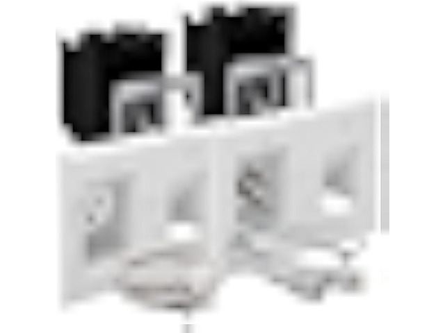 TOPGREENER in Wall Cable Management System,Recessed Outlet for Wall Mount TV, TV Cord Hider, TG115RPS, White
