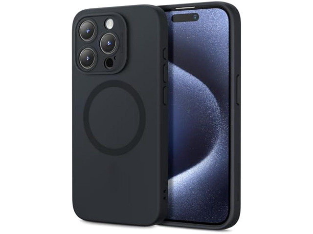 ESR for iPhone 15 Pro Max Case with MagSafe, Supports Magnetic Charging, Slim Liquid Silicone Case, Shock Absorbing, Screen and Camera Protection,...