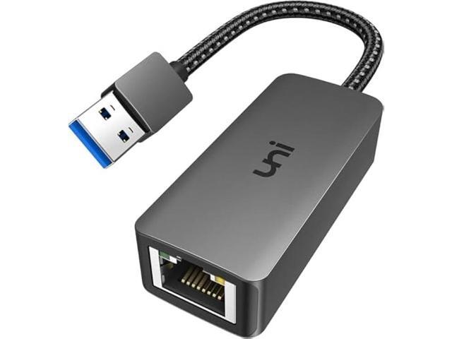 uni USB to Ethernet Adapter, Driver Free USB 3.0 to Gigabit Ethernet LAN Network Adapter, 100/1000 Mbps RJ45 Internet Adapter Compatible with.