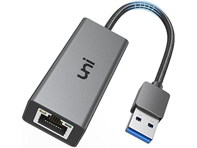 Uni USB 3.0 to Ethernet Adapter for Nintendo Switch, Gigabit RJ45 Network LAN Compatible With Chrome OS, Windows 8/7/XP/10, MacOS, Linux, and More