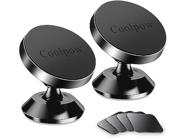 Coolpow2 Packs Magnetic Phone Holder for carStrong Magnetphone holders for your car phone holder Mount for Car4 Metal PlateUniversal Dash cell...