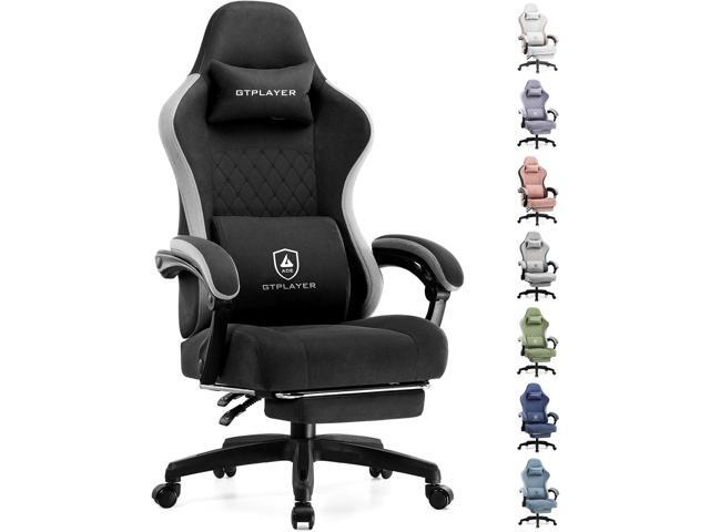 GTPLAYER Gaming Chair, Computer Office Chair with Pocket Spring Cushion, Linkage Armrests and Footrest, High Back Ergonomic Computer Chair with.