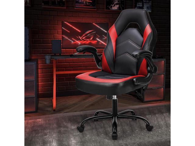 DUMOS Computer Gaming Home Office Chair - Ergonomic Big and Tall Desk with PU Leather Lumbar Support, Height Adjustable High Back Video Game with...
