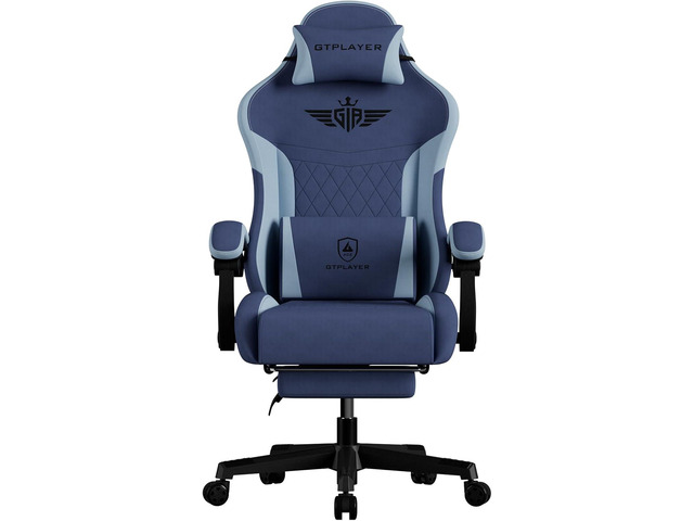 GTPLAYER Gaming Chair, Video Game Chairs with Footrest and Lumbar Support, Computer Chair for Adults with Extended Backrest, Ergonomic Reclining...