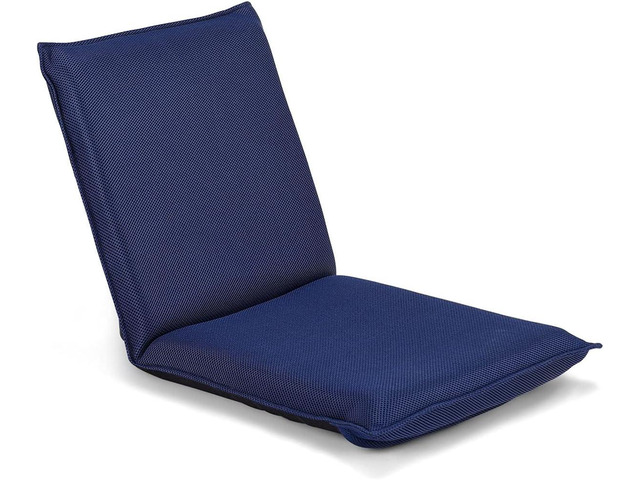 BestComfort Folding Floor Chair, 6-Position Adjustable Meditation Chair, Video Gaming Chair w/Back Support for Reading TV Watching, Portable Floor...