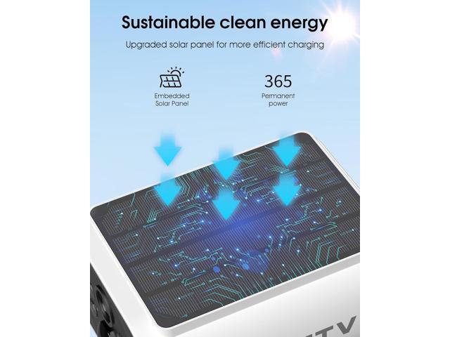 Solar Security Camera Outdoor Wireless, 4MP Battery Powered Home Surveillance Camera with Embedded Solar Panel, PIR Motion Sensor, 2.4G/5G Dual...