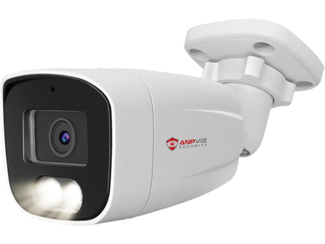 Anpviz 4MP Bullet PoE IP Camera, Security IP Camera Outdoor Indoor, AI Human Motion Detection, Smart Dual Light Color Night Vision, Built-in Mic,...