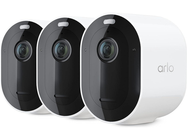 Arlo Pro 5S Spotlight Security Camera 2K HDR Outdoor Wireless Dual-Band Wi-Fi Connects to Strongest Network 12X Zoom, 2-Way Audio, Color...