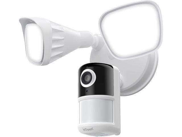 ieGeek Floodlight Camera, Outdoor Home Security Camera, 2K Wired Flood Light Camera Outdoor with Motion Sensor Cam, 2600 Lumens, Color Night.