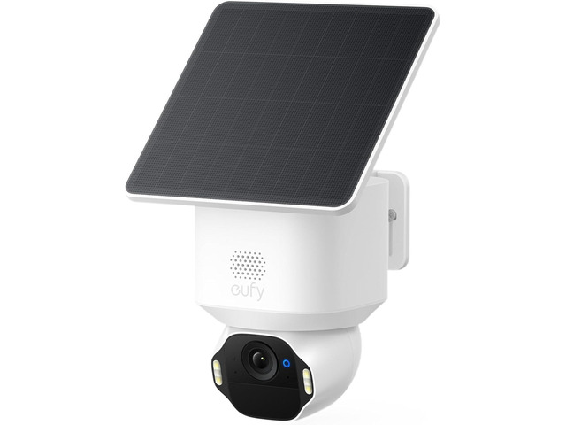 eufy SoloCam E42, 4K Security Camera Wireless Outdoor, Solar Powered, AI Motion Tracking, Strobe Light, Pan & Tilt, Facial Recognition, Up to 16...