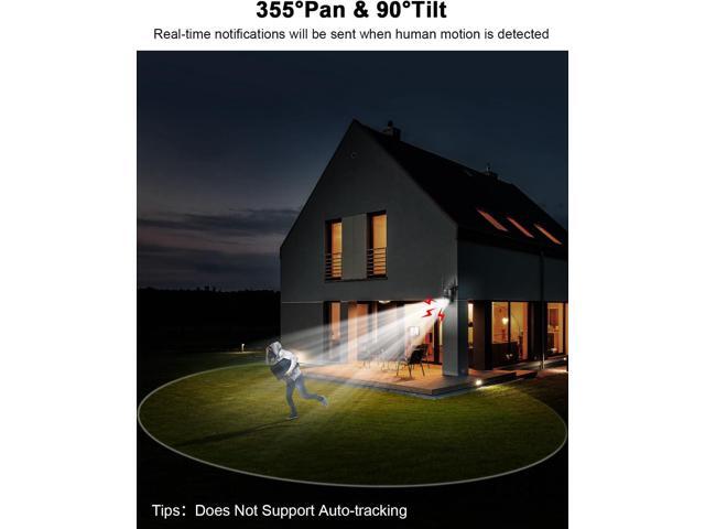 ANRAN 4G LTE Cellular Solar Security Camera Wireless Outdoor,No WiFi 2K Solar Powered Camera,Color Night Vision,360° Live View, PIR Motion Sensor,2...