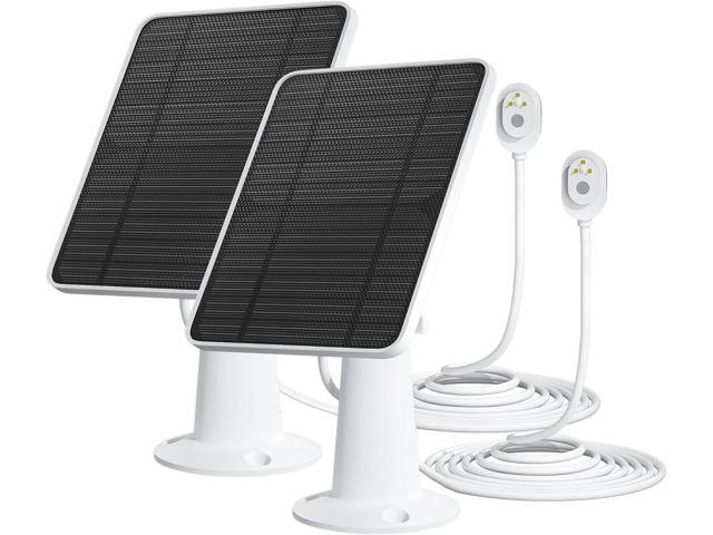 Solar Panel Charger Compatible with Arlo Pro 5S/Pro 4/Pro 3/Pro 3 Floodlight/Ultra/Ultra 2 Camera, 6V 4.5W Solar Panels Charging IP65 Weatherproof.