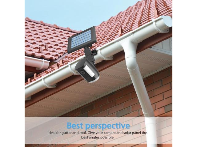 HOLACA 2-in-1 Weatherproof Gutter Mount for Stick Up Cam/Pro Solar Panel, Spotlight Cam Pro Battery and Outdoor Cam Plus Battery Outdoor Mount...