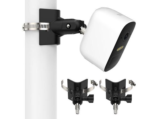 Outdoor Camera Mount for Arlo Pro 5S/Pro 4/Pro 3/Ultra 2/Essential XL, for eufyCam 2C/2C Pro and More 1/4 Threaded Camera No Drill Pole Mount.