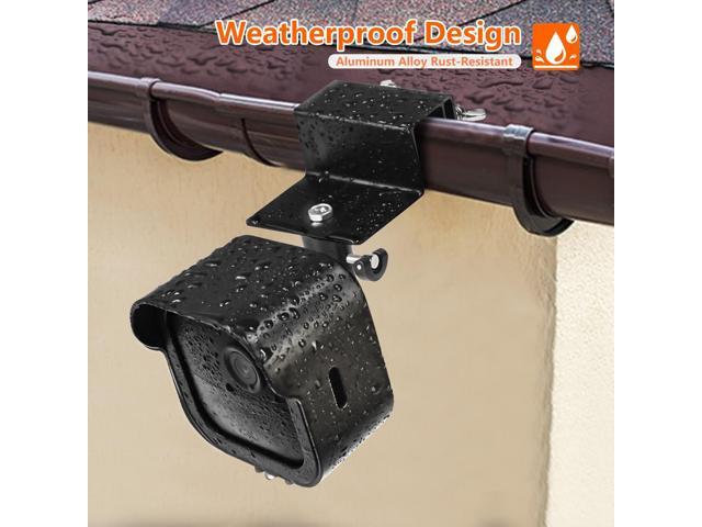 Gutter Mount for All-New Blink Outdoor 4 (4th Gen)&(3rd Gen), Weatherproof Protective Housing + 360°Swivel Adjustment Rust-Proof Bracket with...