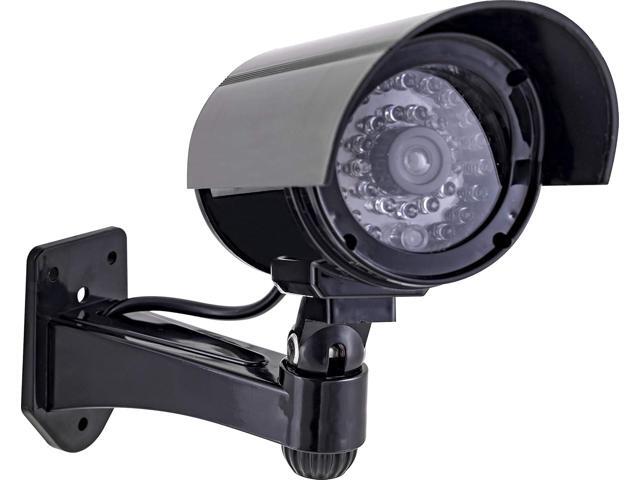 GE Power Gear GE Decoy Security Bullet Camera with Flashing Red Light, Blinking LED, Fake Surveillance, Realistic Looking Recording Lens,...