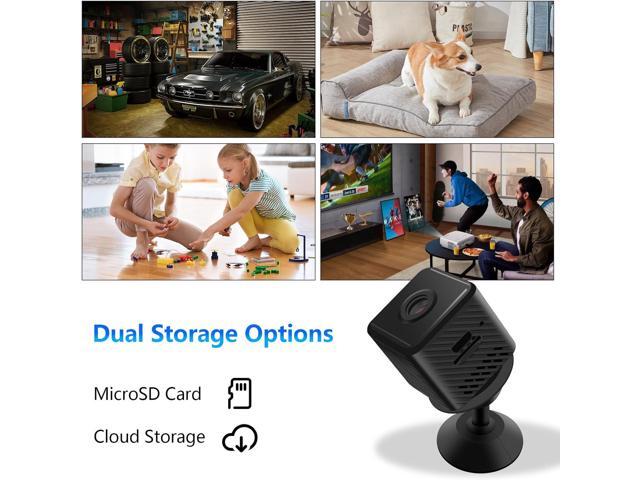 Mini Security Camera, 1080P HD Home Wireless Small Camera, Indoor WiFi Nanny Cam with Motion Detection and Night Vision, 150° Wide View, App...
