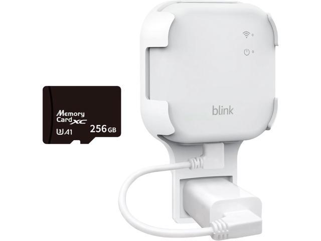 256GB MicroSD Card & Wall Mount for Blink Sync Module XR with Short Cable Declutter, Save Space, and Effortlessly Enhance Security(1 Pack)