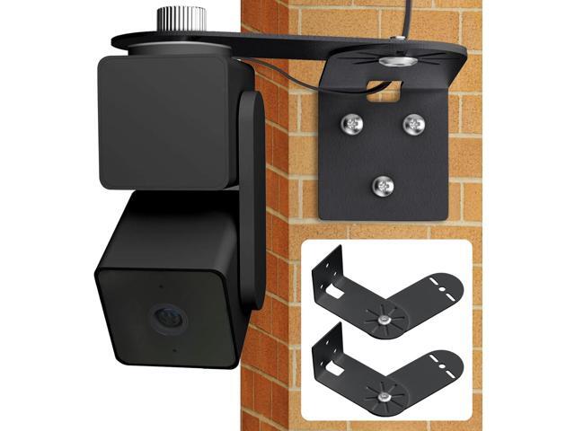 2Pack Corner Wall Mount Bracket for Wyze Cam Pan V3/V2, Cam V4/V3/V2, Max Cover Both Sides of The House 300 Degrees Reduce Blind Spots, Indoor.