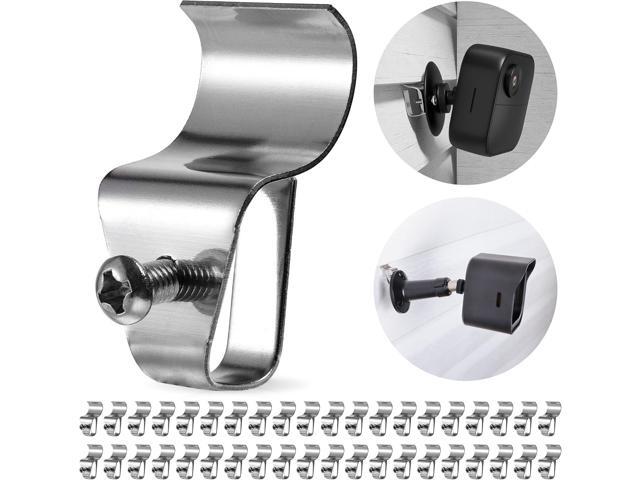 Vinyl Siding Clips Hooks, No-Hole Needed Siding Hangers for Outdoor Mounted Blink, Arlo, Ring Home Security Cameras (40 Pack), Stainless Steel