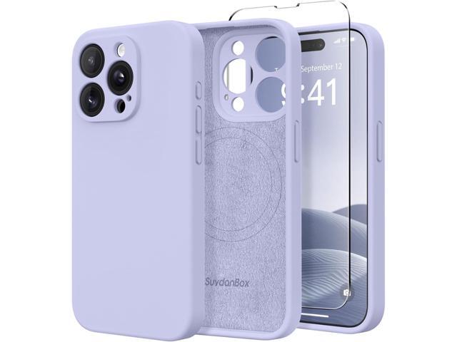 Magnetic for iPhone 13 Pro Case, Compatible with MagSafe, [Full Camera Protection][Screen Protector] Silicone Shockproof Protective Phone Case for.